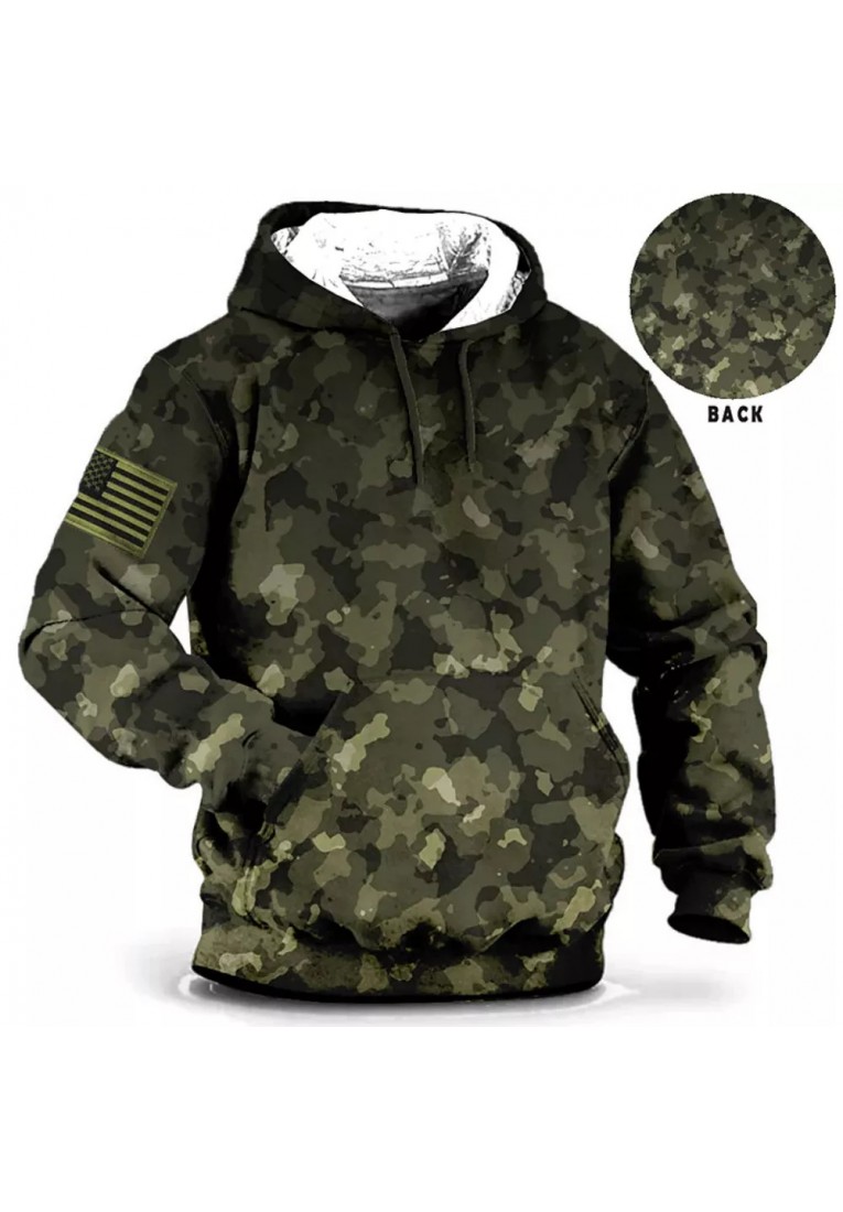 Camouflage Men's Hooded Sweatshirt10