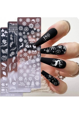 Decorative nail plate9 3