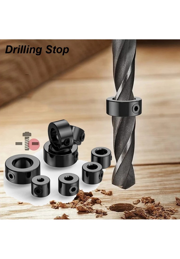 Drill Depth Stop Bit Collar Set 33